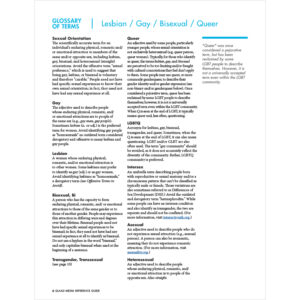 GLAAD Glossary of Terms Handout