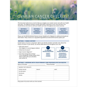 Ovarian Cancer Checklist for Patients