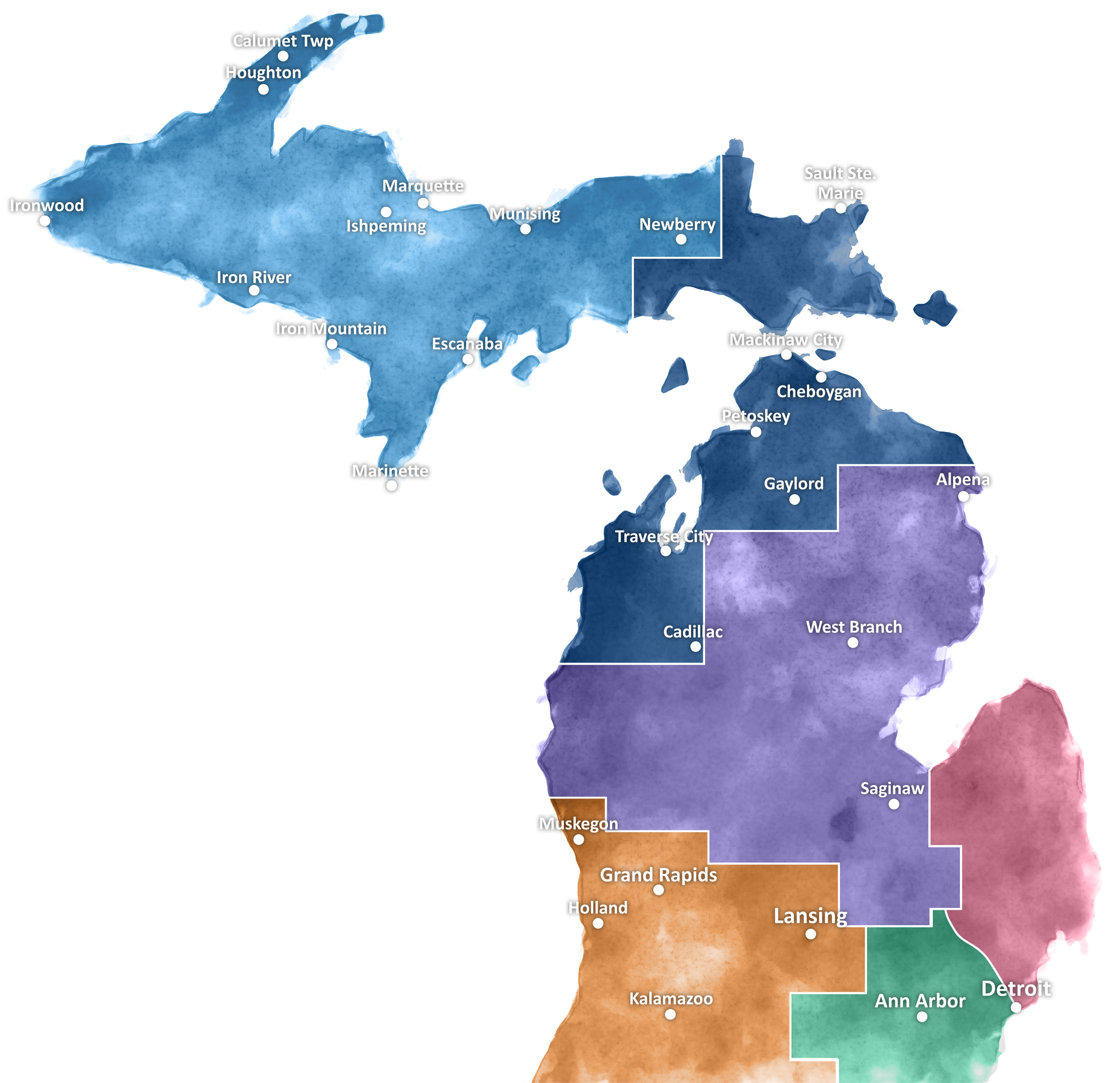 Participating Practices Map